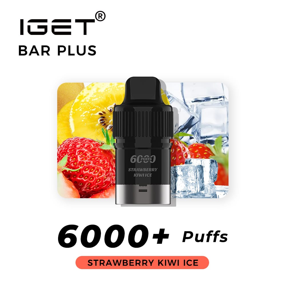 Shop IGET Bar Plus Pod 6000 Puffs Strawberry kiwi ice