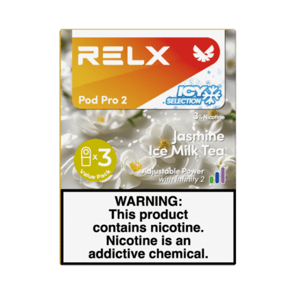 RELX Pod Pro 2 Infinity 3 Pods 3% Nicotine Bulk Buy Wholesale - Jasmin Ice Milk Tea