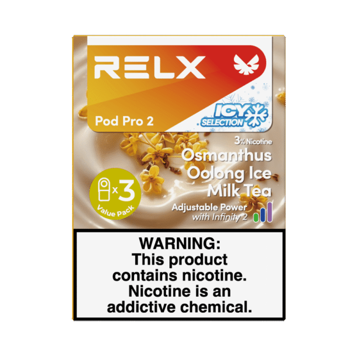 RELX Pod Pro 2 Infinity 3 Pods 3% Nicotine Bulk Buy Wholesale - Osmanthus Oolong Ice Milk Tea - Image 1