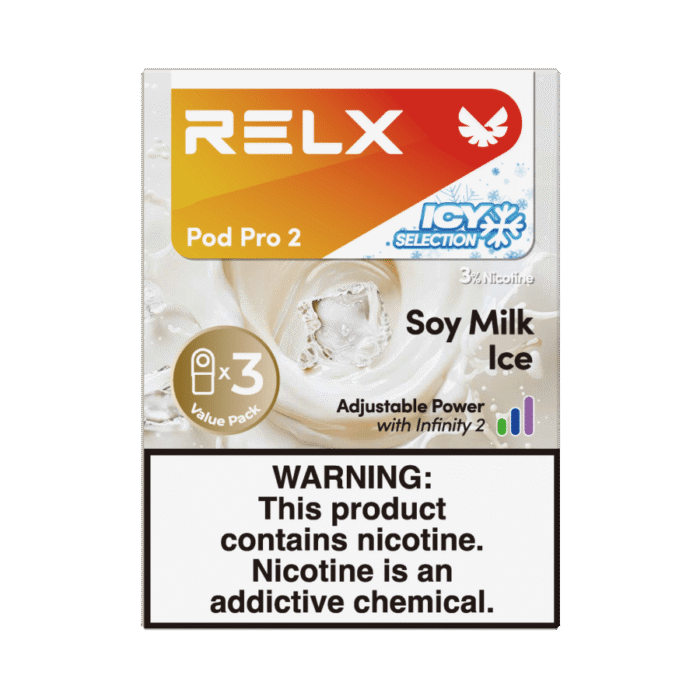 RELX Pod Pro 2 Infinity 3 Pods 3% Nicotine Bulk Buy Wholesale - Soy Milk Ice - Image 1